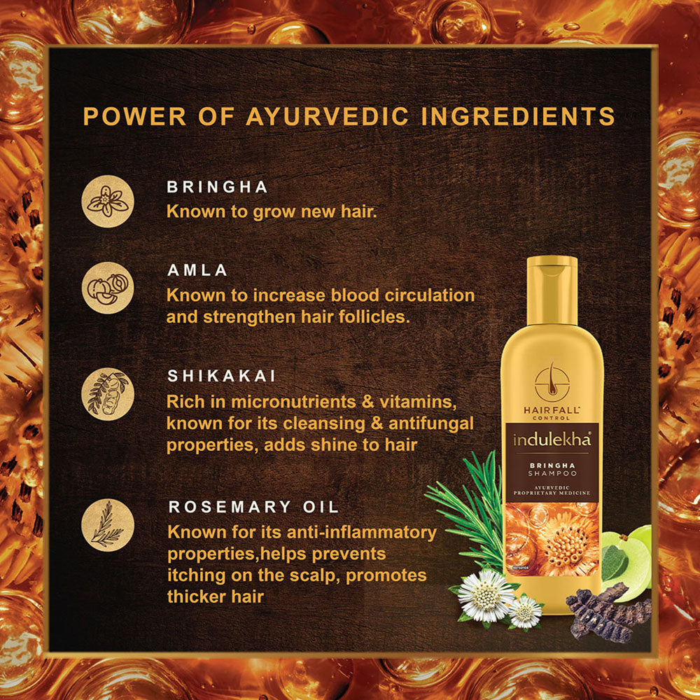 Indulekha Combo Pack: Bringha Oil, Shampoo & Serum