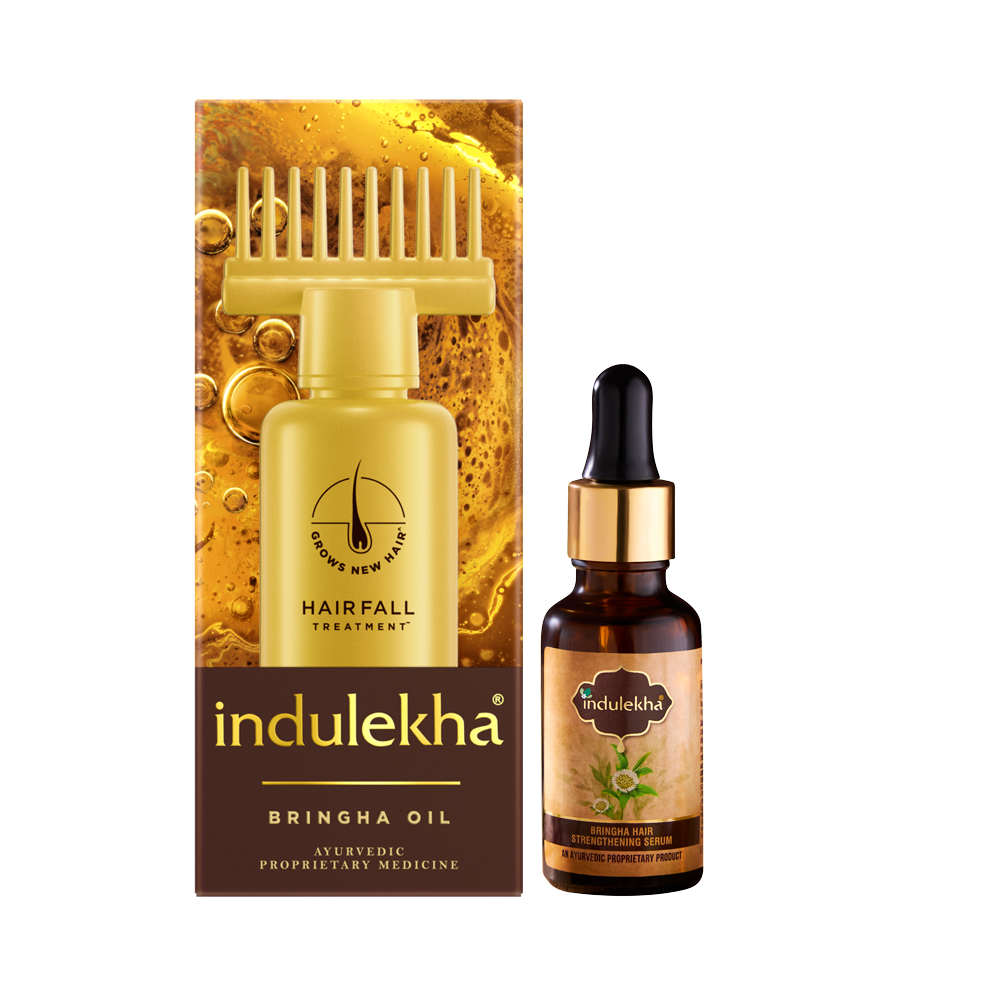 Indulekha Bringha: Oil 50ml + Hair Serum 30ml
