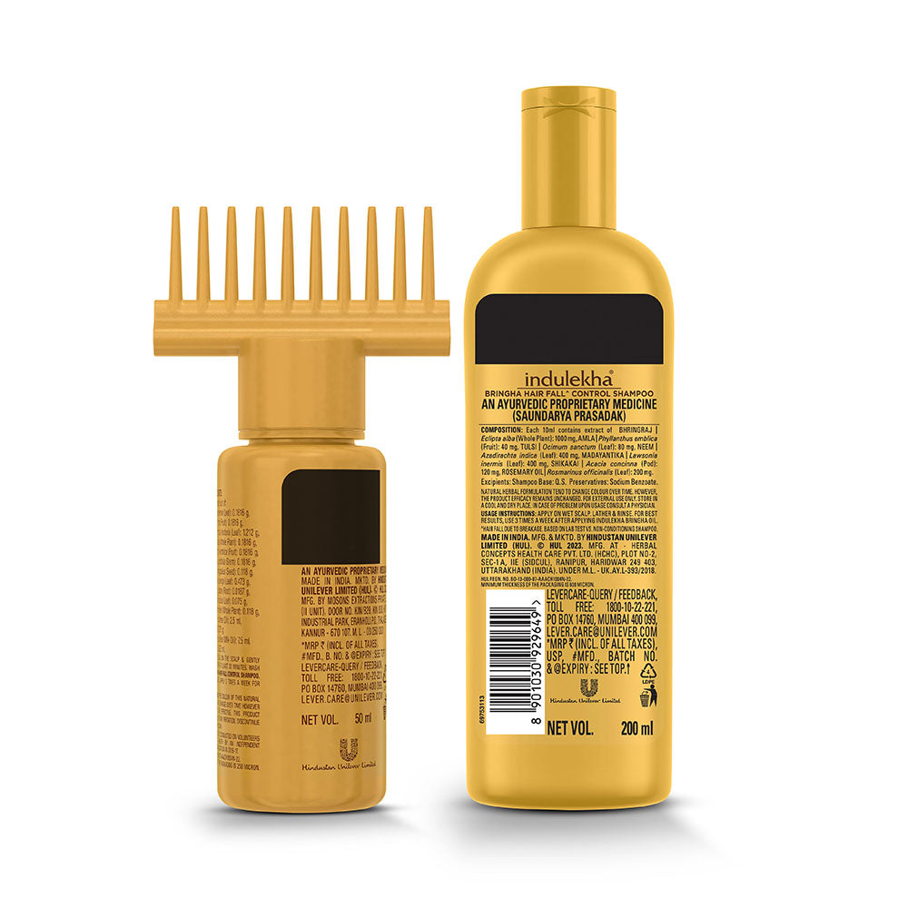 Bringha: oil (50ml) + shampoo (200ml)