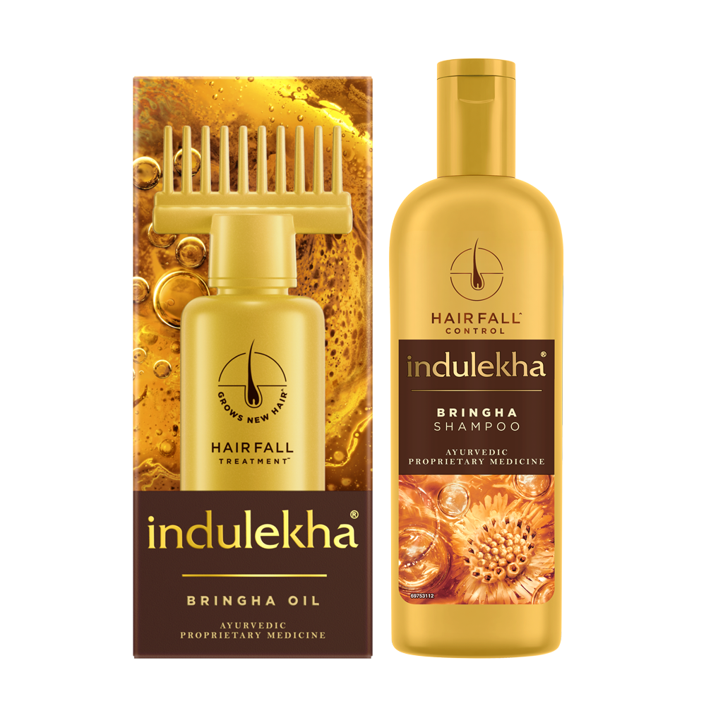 Indulekha Bringha: Oil 100ml + Shampoo 200ml